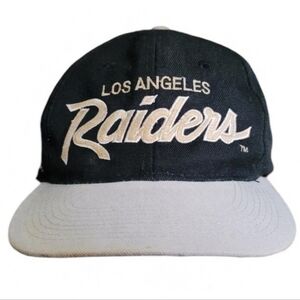 Vintage 90s Los Angeles Raiders Script Snapback Hat Youngan Team NFL NWA Eazy E
